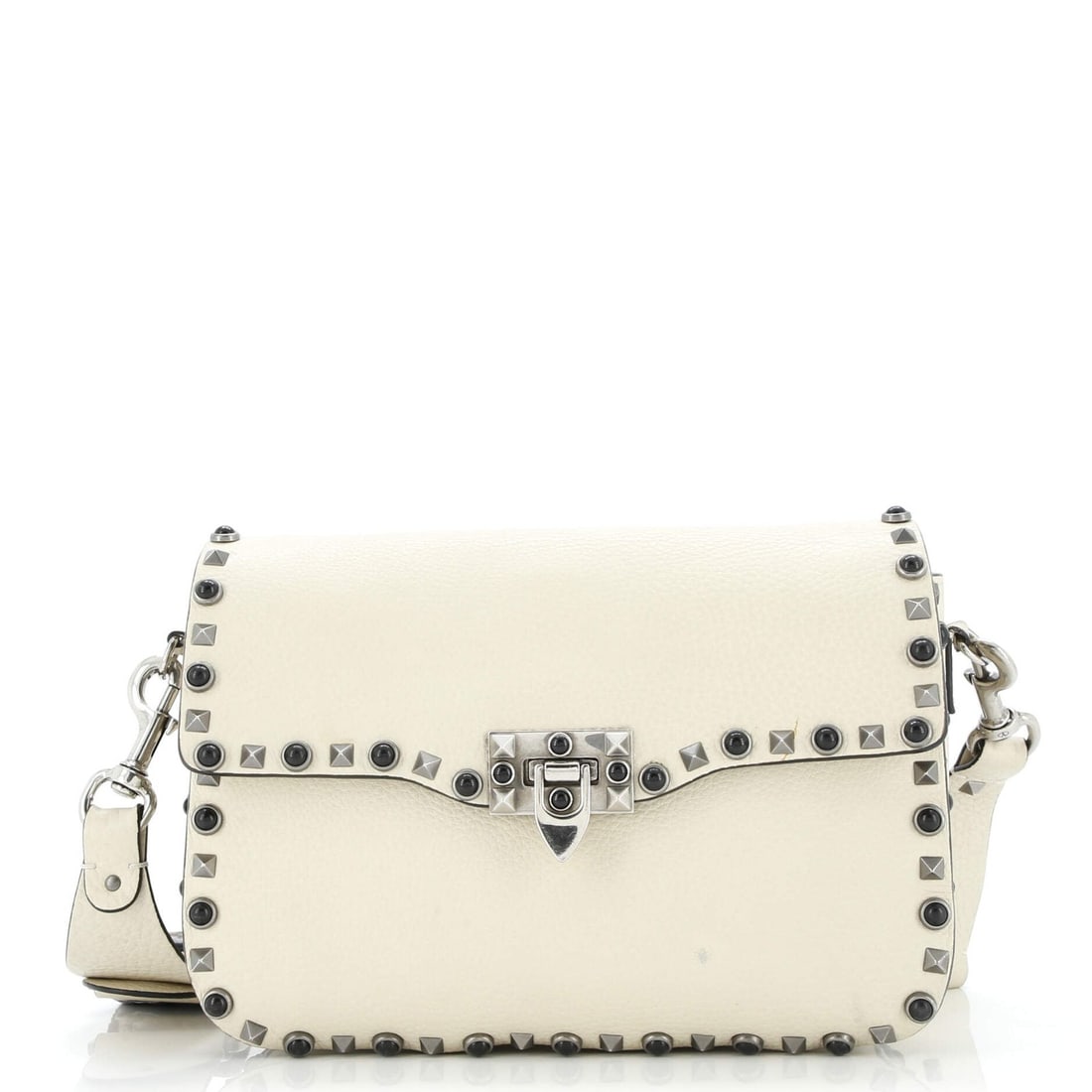 Medium Valentino Garavani Rolling Rockstud Crossbody Bag Leather with Cabochons (1 of 10)