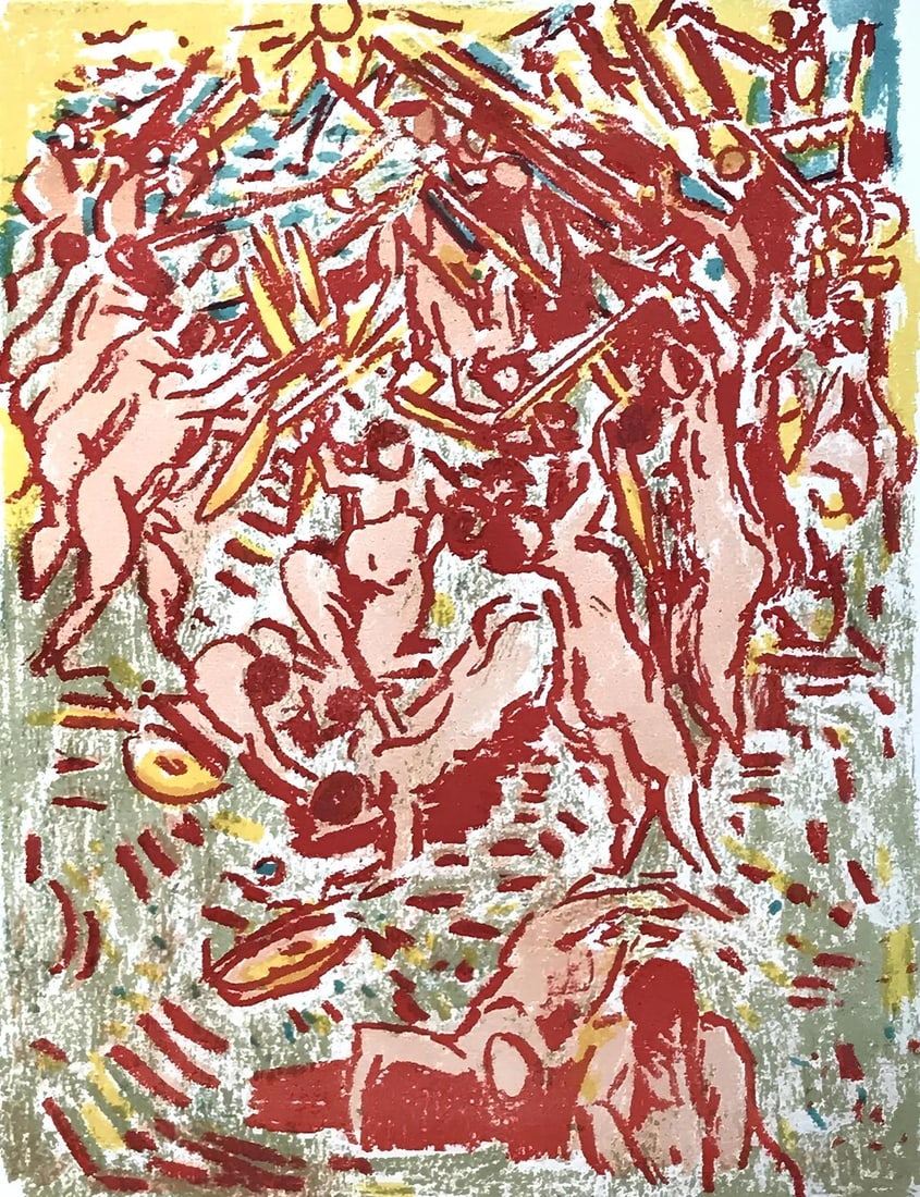 Lithograph - Andr Cottavoz - Composition - L'Odysse (1 of 6)