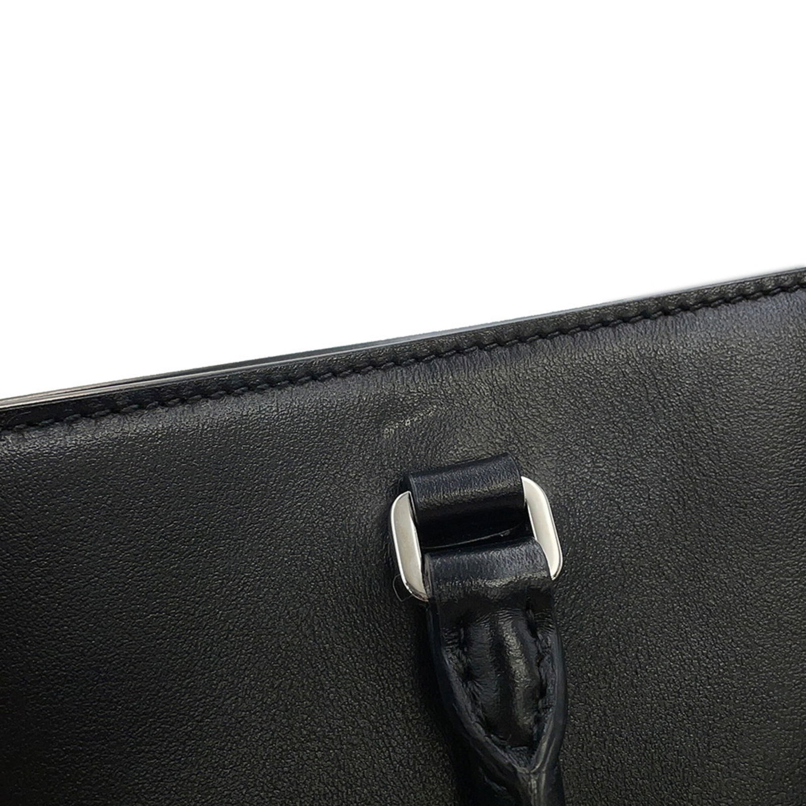 Leather Prada Tote Bag - 7