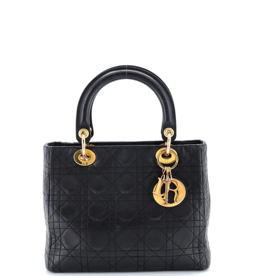 Medium Christian Dior Vintage Lady Dior Bag Cannage Quilt Lambskin: Medium Christian Dior Vintage Lady Dior Bag Cannage Quilt Lambskin This listing features Medium Christian Dior Vintage Lady Dior Bag Cannage Quilt Lambskin. Item specifics are provided below. Item Spe