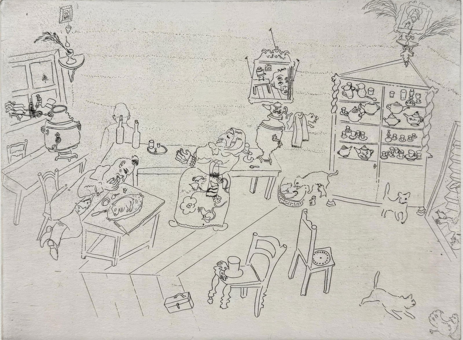 19231927 - Marc Chagall - Meal at the Inn - from Dead Souls - Etching: 19231927 - Marc Chagall - Meal at the Inn - from Dead Souls - Etching This listing features 19231927 - Marc Chagall - Meal at the Inn - from Dead Souls - Etching. Item specifics are provided below. 