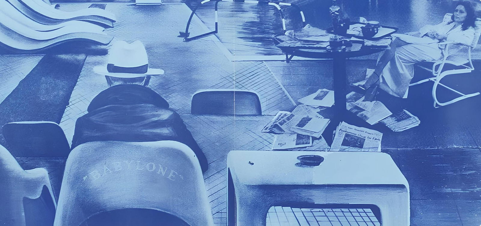 Lithograph - Jacques Monory - Composition - Derrire le miroir - 2