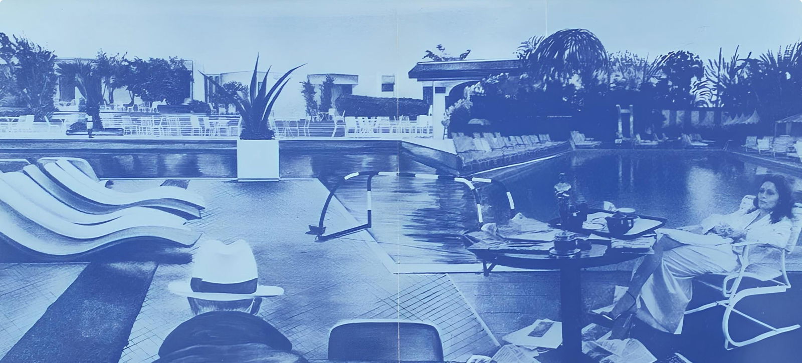 Lithograph - Jacques Monory - Composition - Derrire le miroir - 3