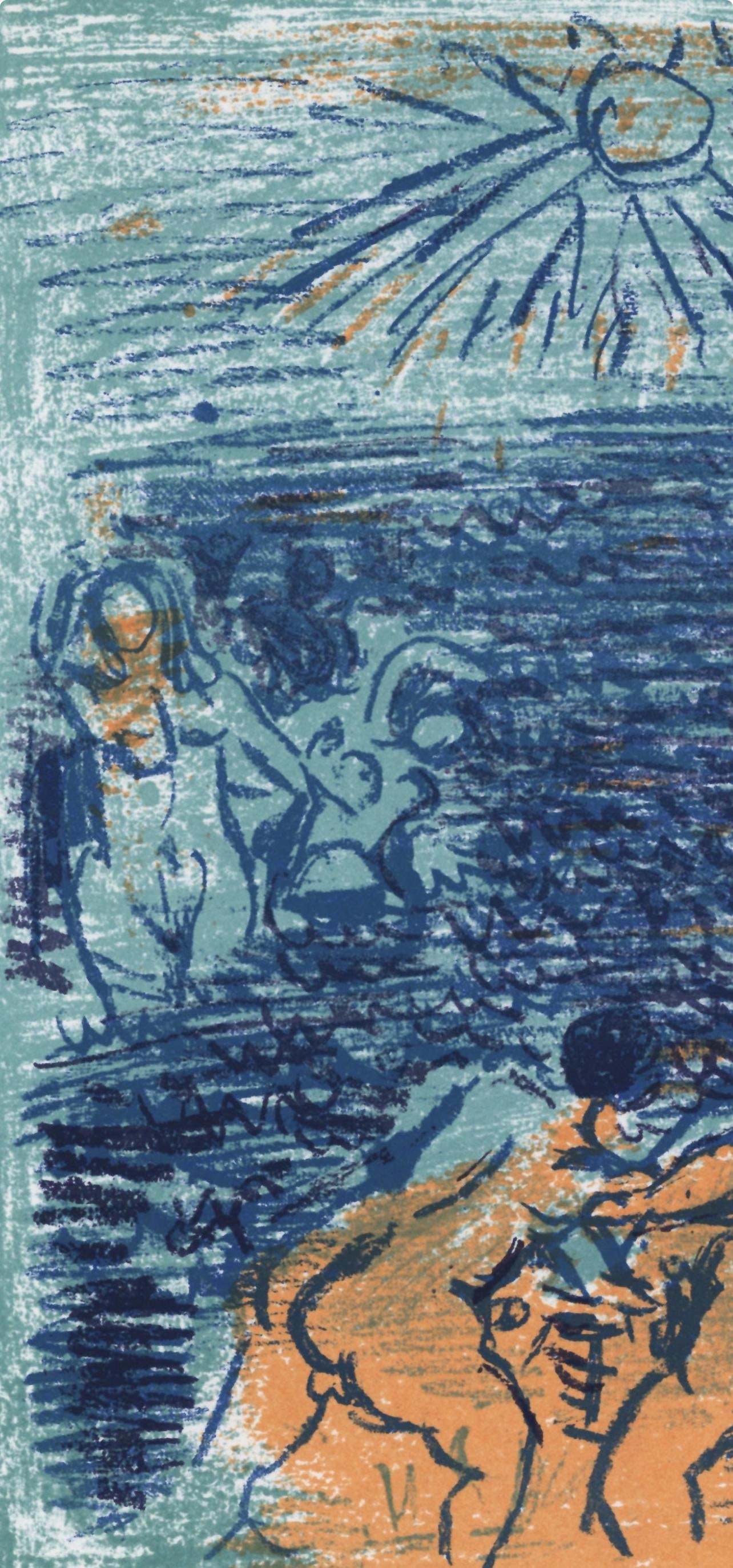 Lithograph - Andr Cottavoz - Composition - L'Odysse - 3