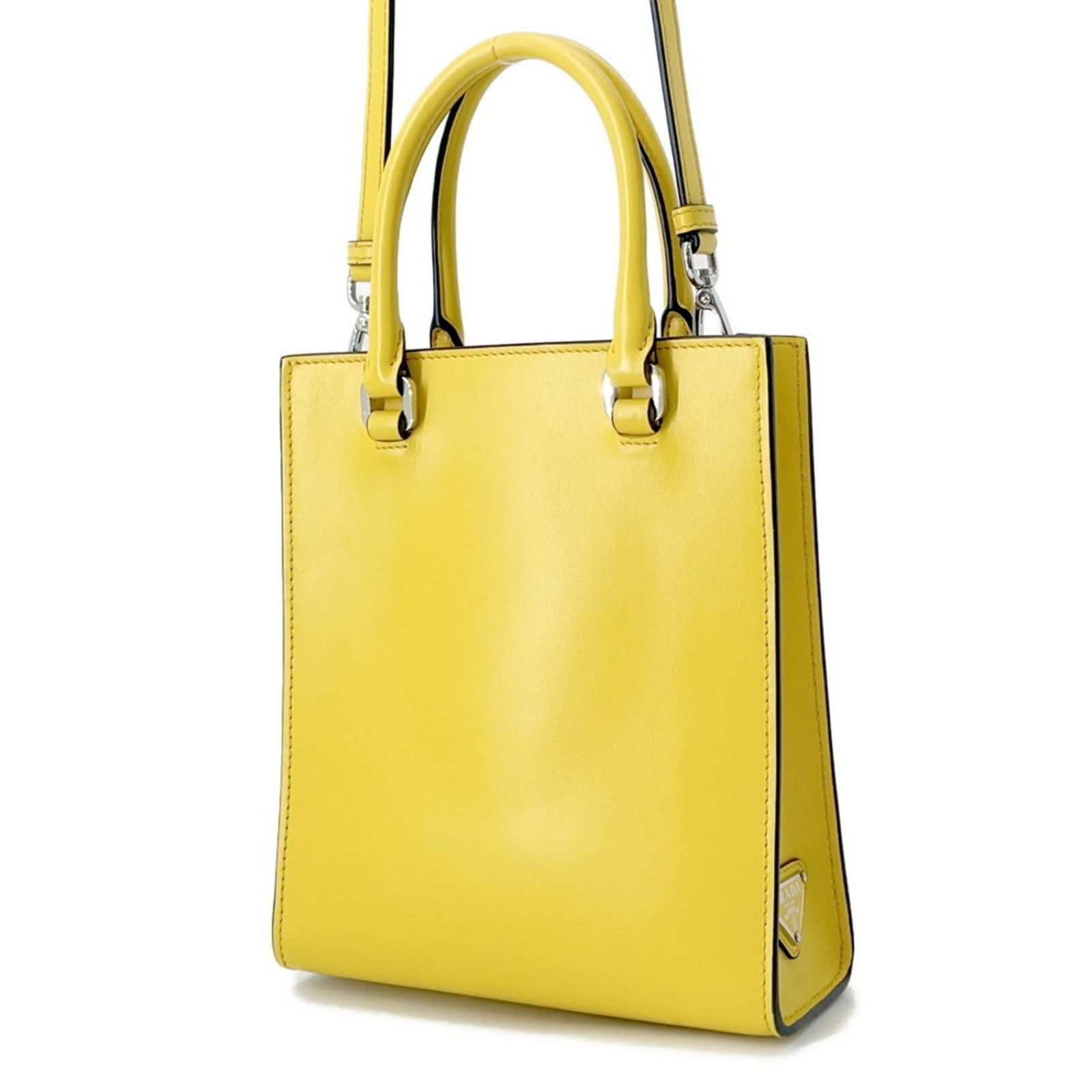 Leather Prada Handbag - 2