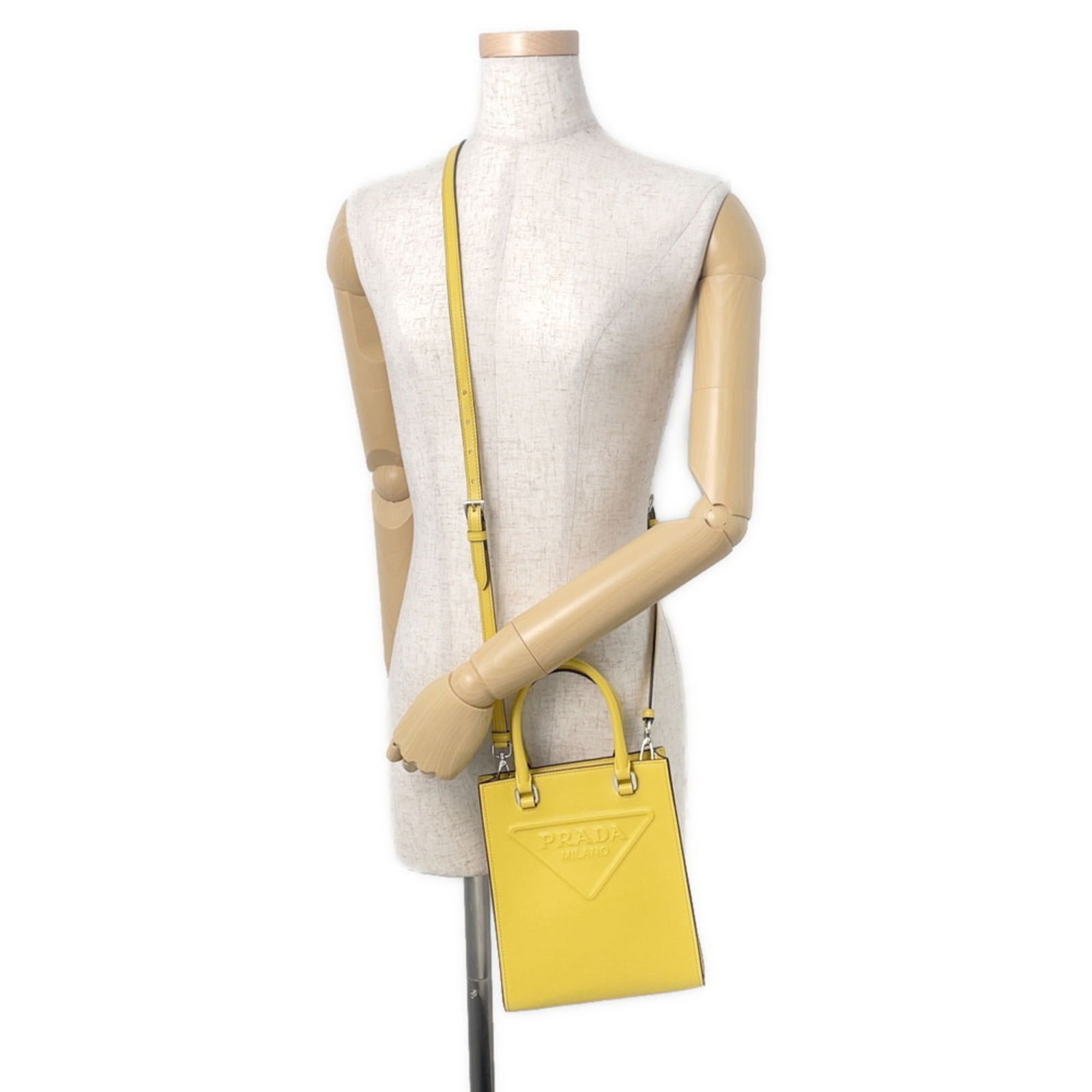 Leather Prada Handbag - 5