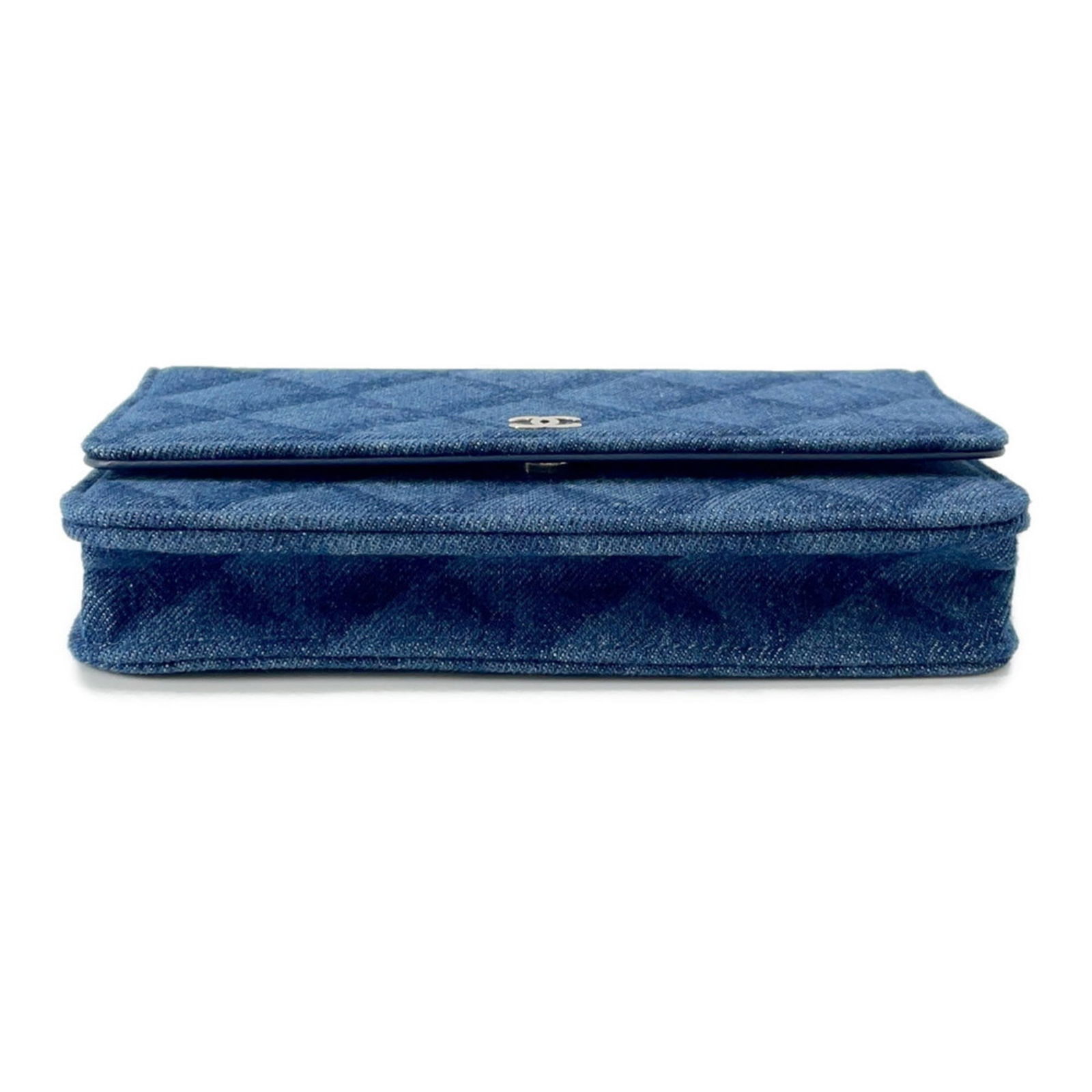 Leather - Chanel Chain/ Shoulder Wallet Denim - 3