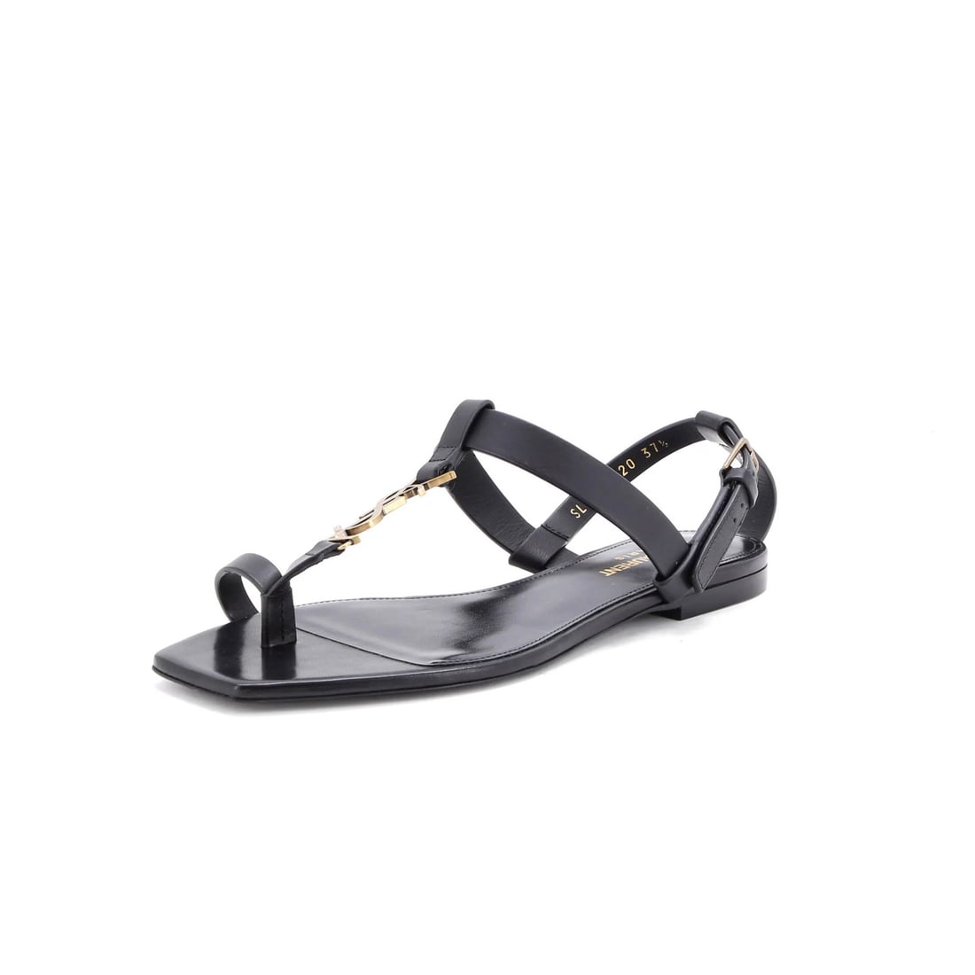 Leather Saint Laurent Women's Cassandra Flat Sandals (1 of 5)