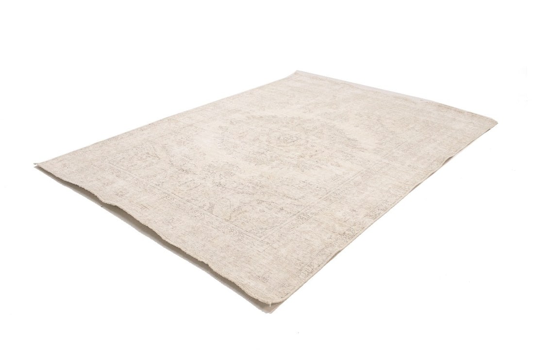 Carpet Hand-Knotted 8X11 Distressed Oriental Rug Stone-Washed Floral Vintage (1 of 15)