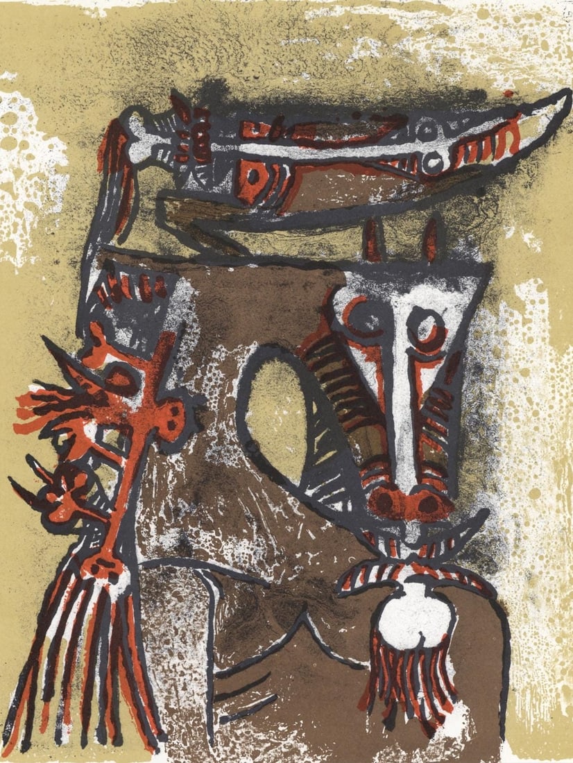 Lithograph - Wifredo Lam ??? - Composition - XXe sicle: Lithograph - Wifredo Lam ??? - Composition - XXe sicle This listing features Lithograph - Wifredo Lam ??? - Composition - XXe sicle. Item specifics are provided below. Item Specifics: Paper Size: