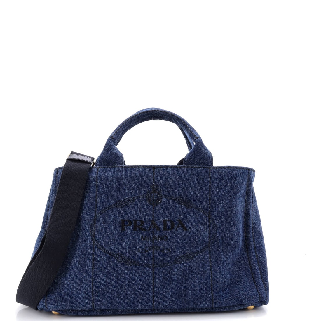 Medium Prada Canapa Convertible Tote Denim: Medium Prada Canapa Convertible Tote Denim This listing features Medium Prada Canapa Convertible Tote Denim. Item specifics are provided below. Item Specifics: Brand: Prada Exterior Material: Denim