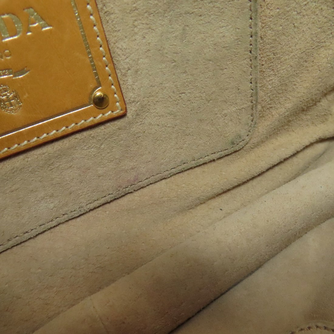 Canvas PRADA logo Handbag - 14