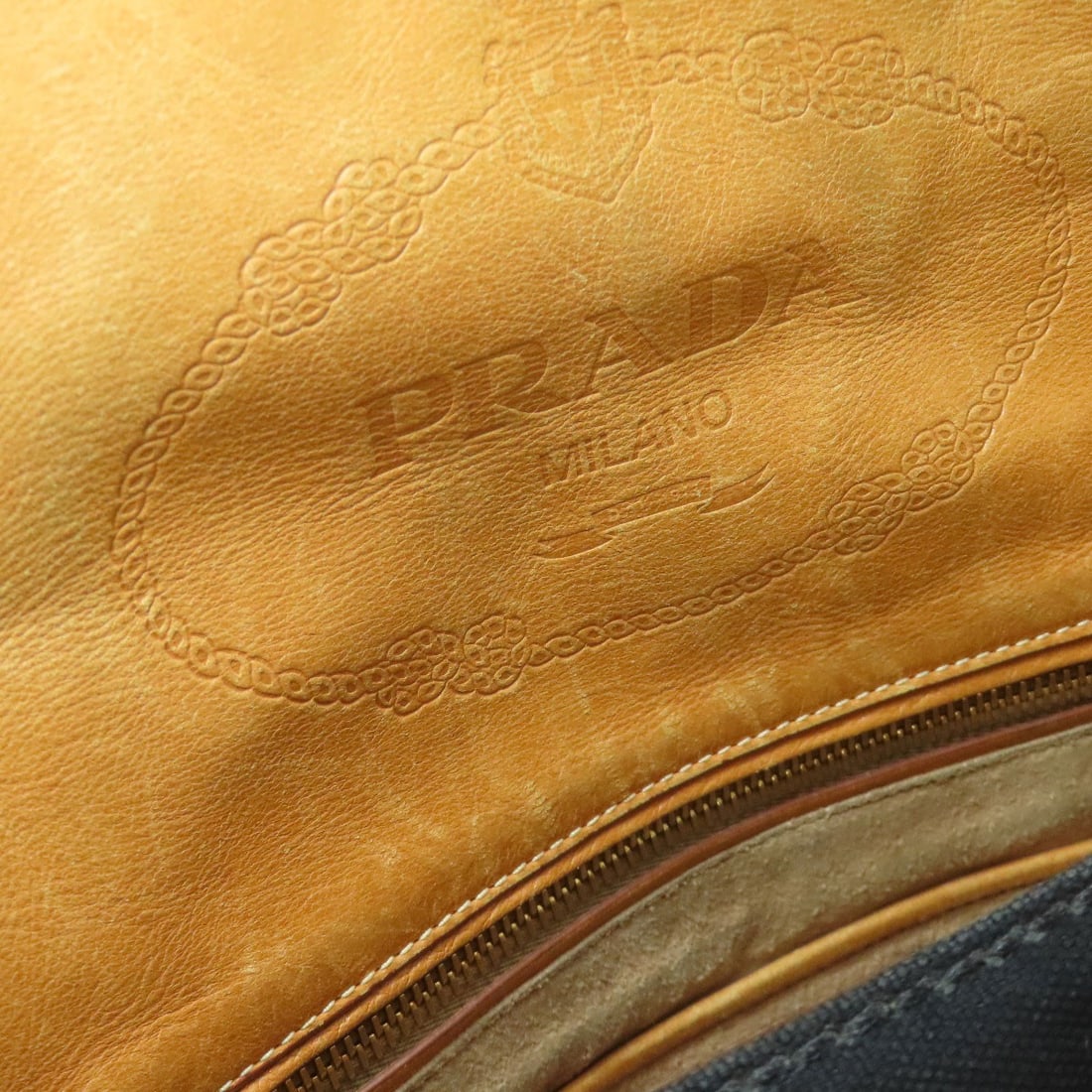 Canvas PRADA logo Handbag - 16