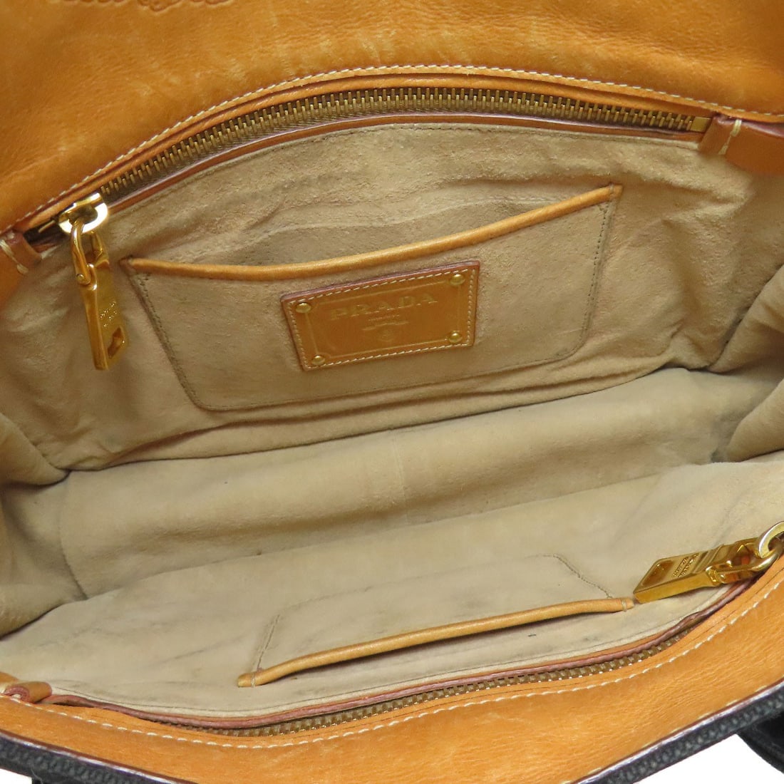 Canvas PRADA logo Handbag - 5