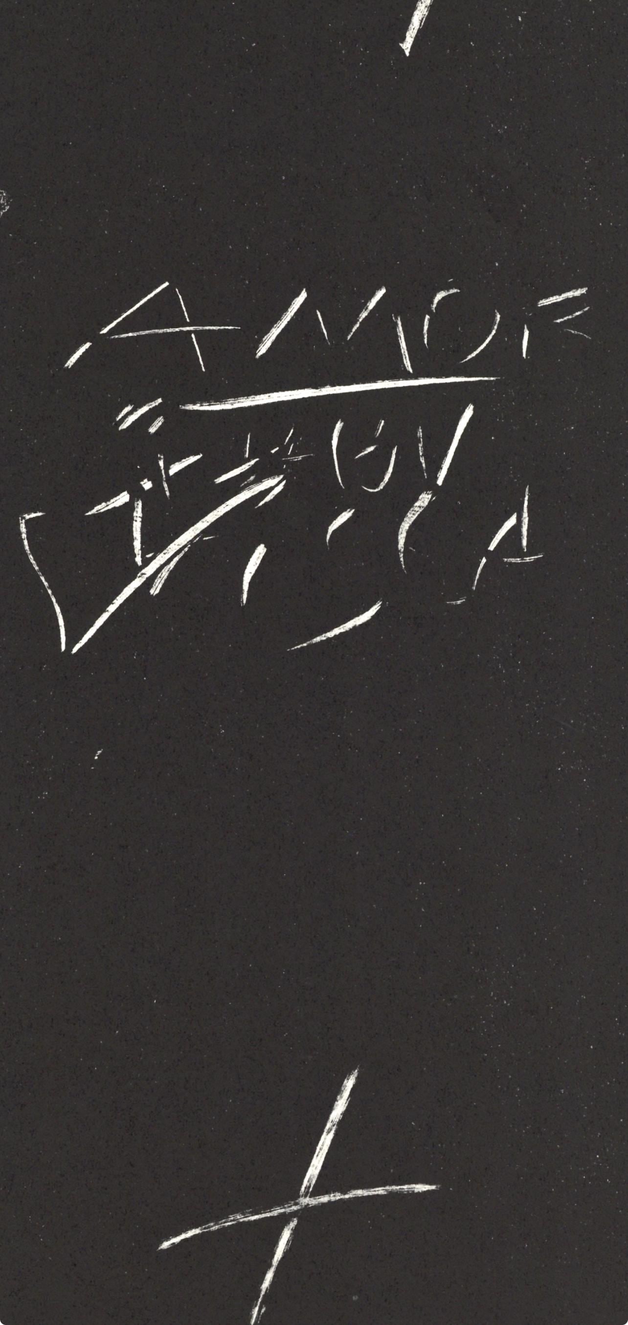 Lithograph - Antoni Tpies - Composition - Derrire le miroir - 4