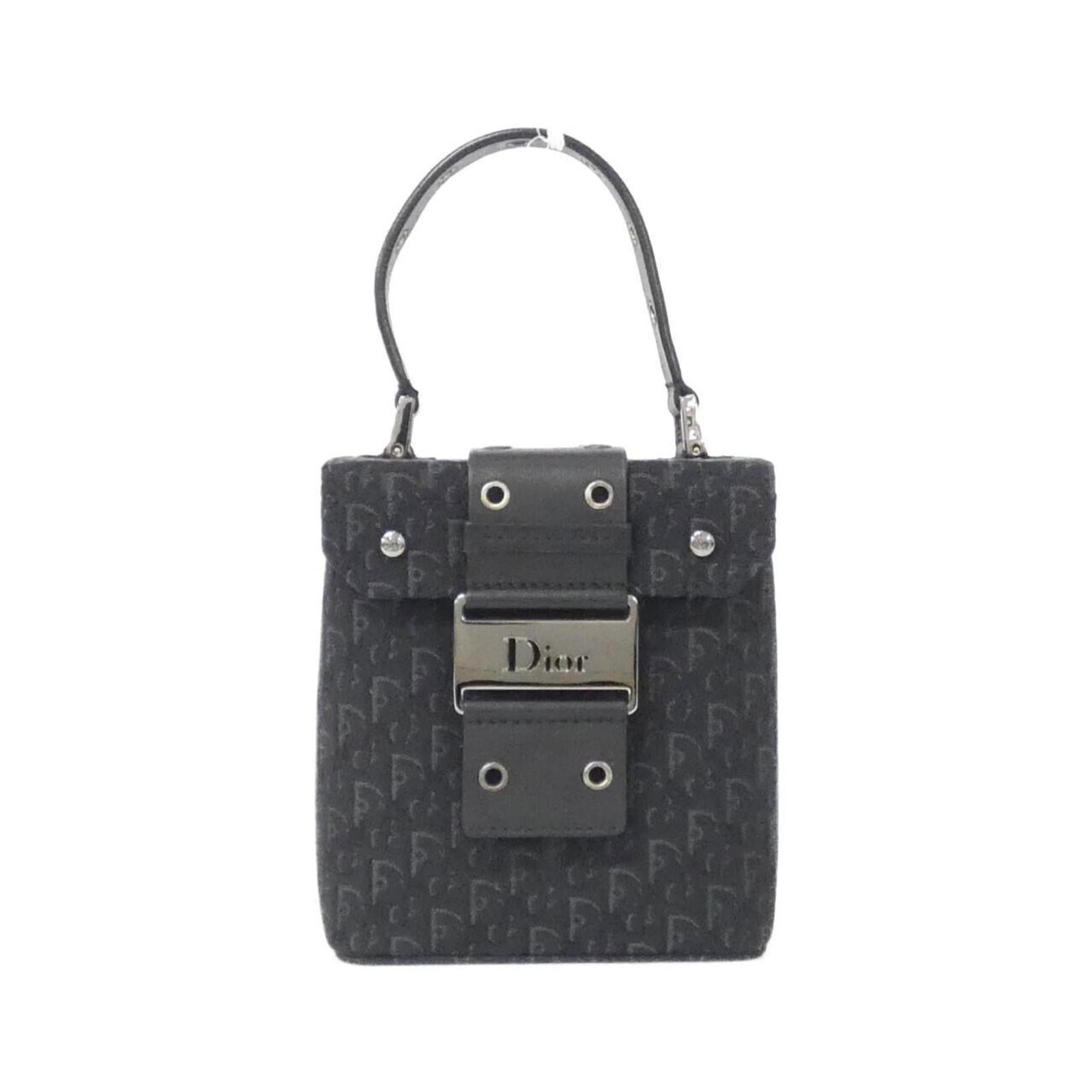 Canvas Christian Dior Vanity Bag (1 of 8)