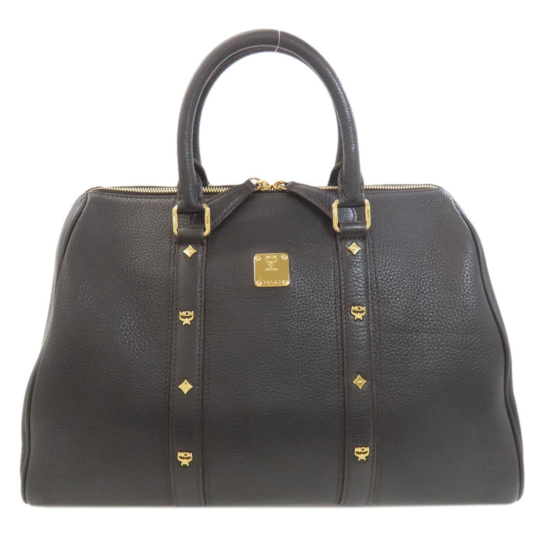 Calf MCM Mini Boston bag: Calf MCM Mini Boston bag This listing features Calf MCM Mini Boston bag. Item specifics are provided below. Item Specifics: Brand: MCM Style: Boston bag Exterior Material: Calf Exterior Color: black