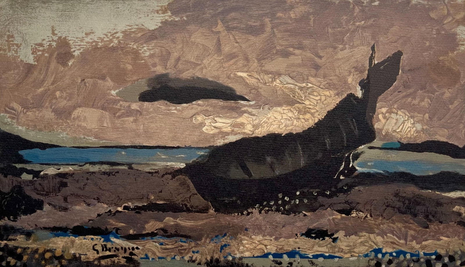 Lithograph - Georges Braque - La barque echouee - Varengeville: Lithograph - Georges Braque - La barque echouee - Varengeville This listing features Lithograph - Georges Braque - La barque echouee - Varengeville. Item specifics are provided below. Item Specifics: