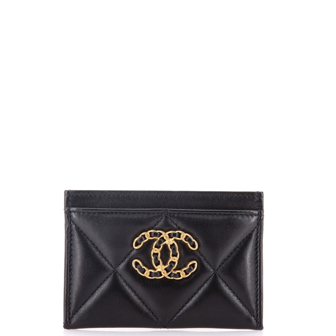 Leather Chanel 19 Card Holder Quilted: Leather Chanel 19 Card Holder Quilted This listing features Leather Chanel 19 Card Holder Quilted. Item specifics are provided below. Item Specifics: Brand: Chanel Type: Wallets Color: Black Style: