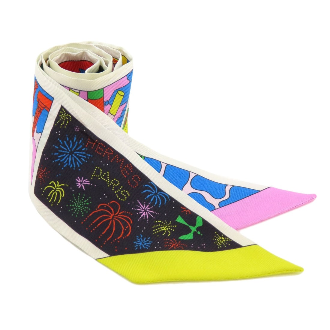 Silk HERMES Twilly Scarf (1 of 12)