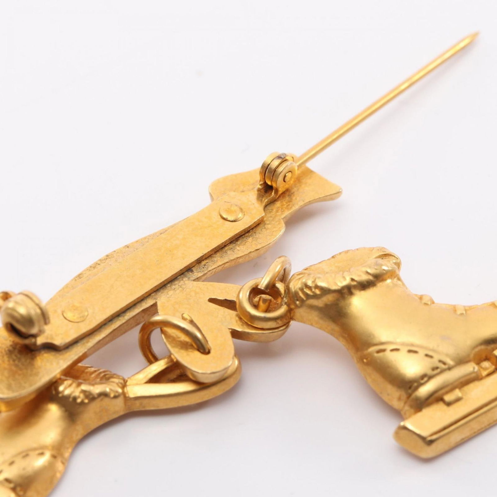 Plating Hermes Brooch Gold - 5