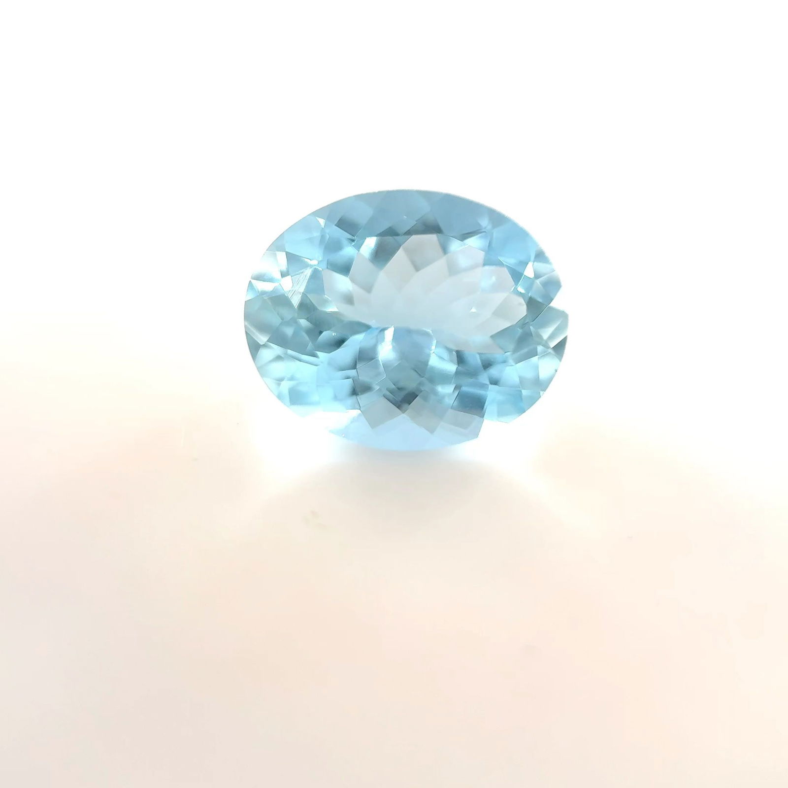 Loose Aquamarine Gemstone - Oval 2.95ct Blue EC (1 of 1)