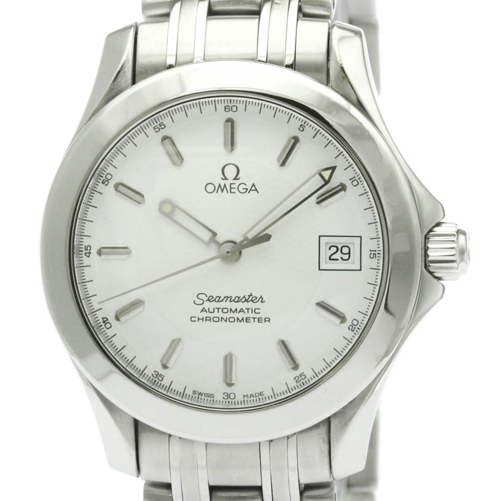Wristwatch Omega: Wristwatch Omega This listing features Wristwatch Omega. Item specifics are provided below. Item Specifics: Brand: Omega Type: Wristwatch Style: Sport Gender: Men Material (Case): Stainless Steel