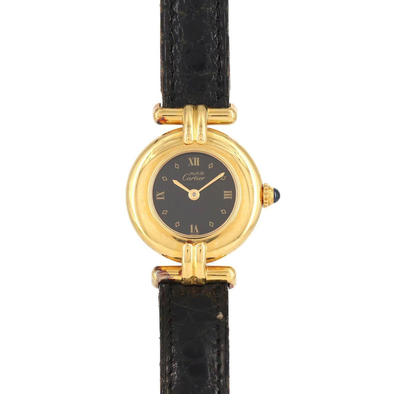 Wristwatch Cartier: Wristwatch Cartier This listing features Wristwatch Cartier. Item specifics are provided below. Item Specifics: Brand: Cartier Type: Wristwatch Gender: Women Material (Case): Gold Plated Color