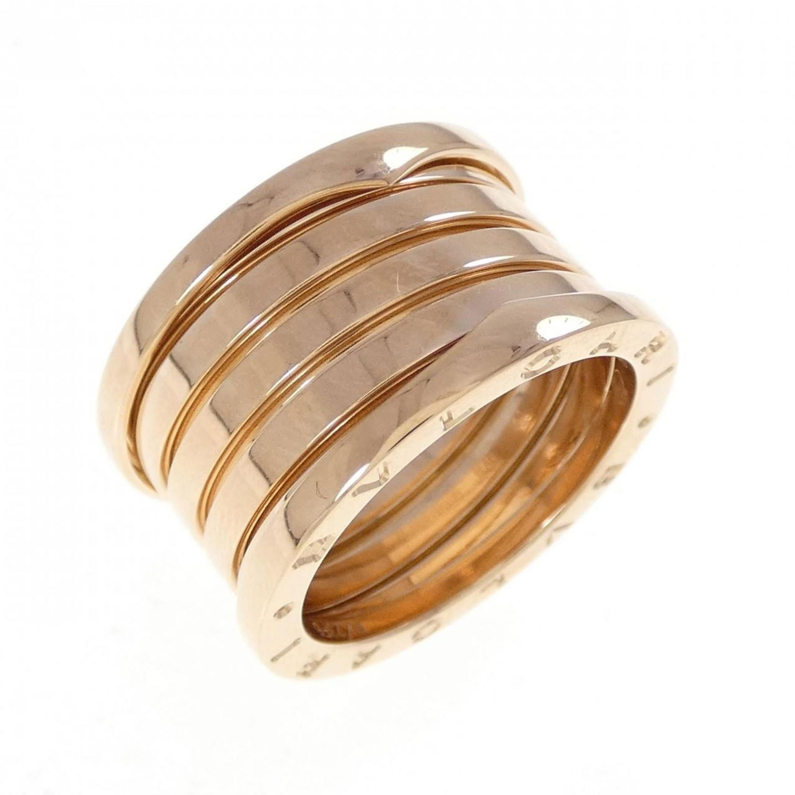 (18K) Bvlgari Band Ring Pink Gold (1 of 3)