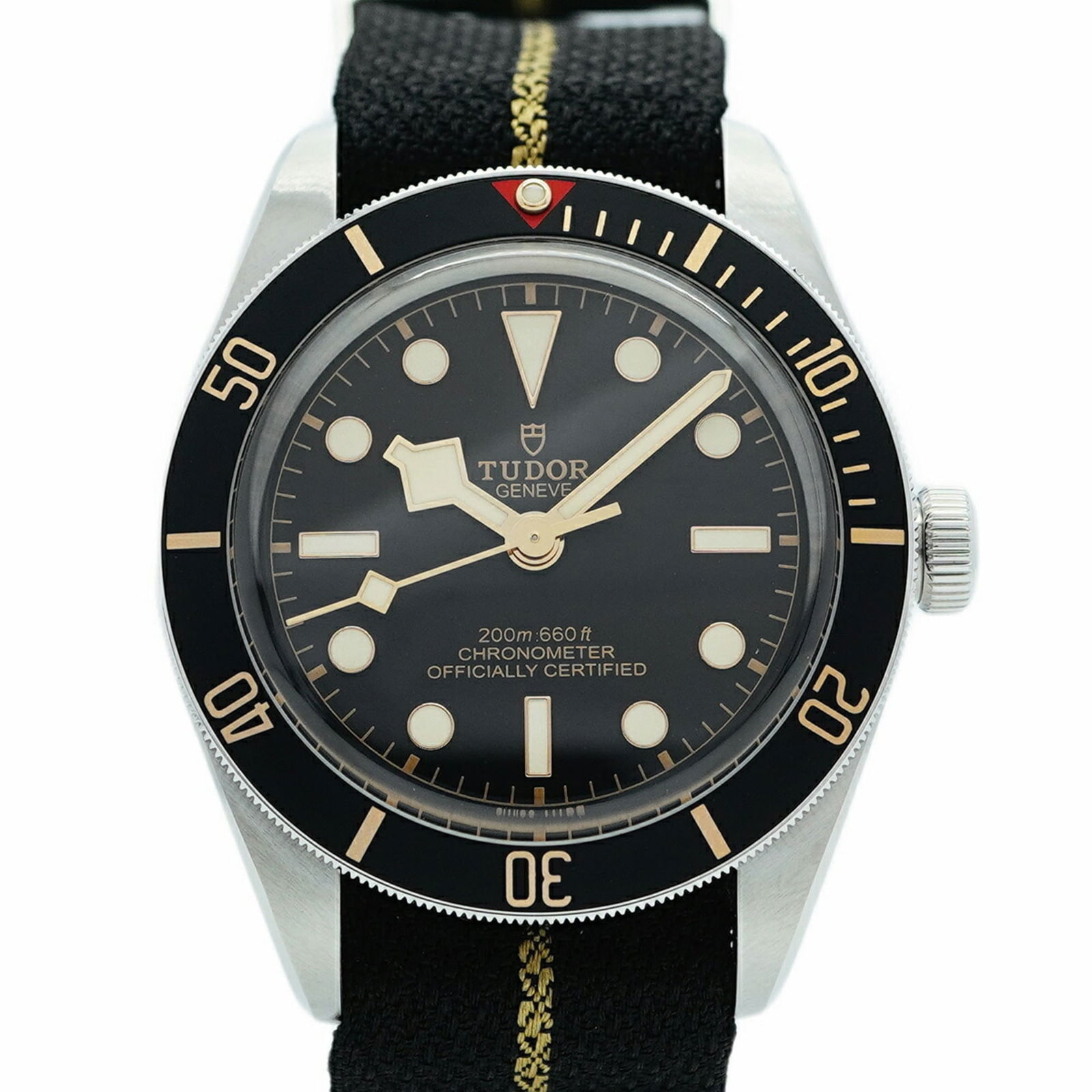 Wristwatch Tudor: Wristwatch Tudor This listing features Wristwatch Tudor. Item specifics are provided below. Item Specifics: Brand: Tudor Type: Wristwatch Gender: Men Material (Band): Nylon Color (Dial): Black Case Di