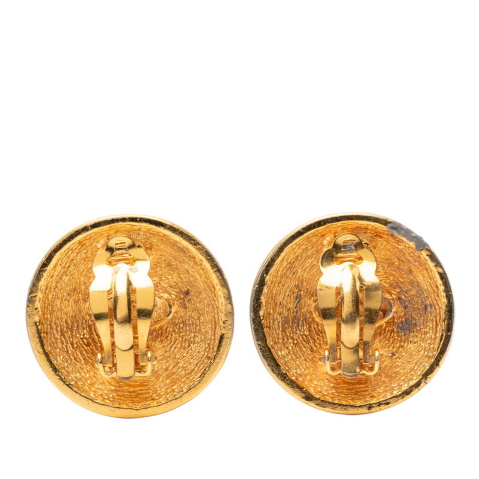 Plating Chanel Clip Earrings Gold - 2
