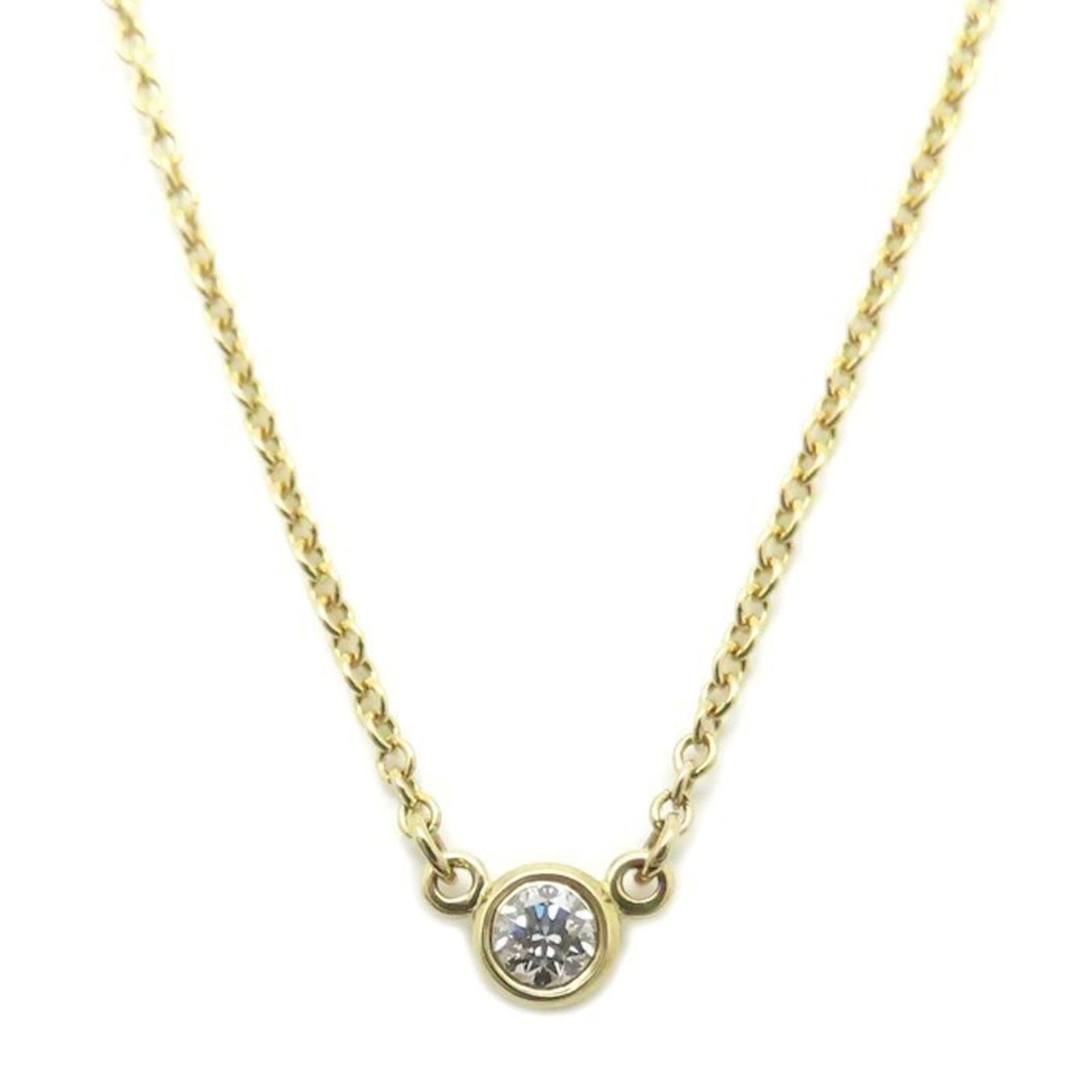 294991 - TIFFANY & Co. Tiffany By the Yard Necklace with 1 Diamond and Elsa Peretti in 18K Yellow: 294991 - TIFFANY & Co. Tiffany By the Yard Necklace with 1 Diamond and Elsa Peretti in 18K Yellow Gold - Women's This listing features 294991 - TIFFANY & Co. Tiffany By the Yard Necklace with 1