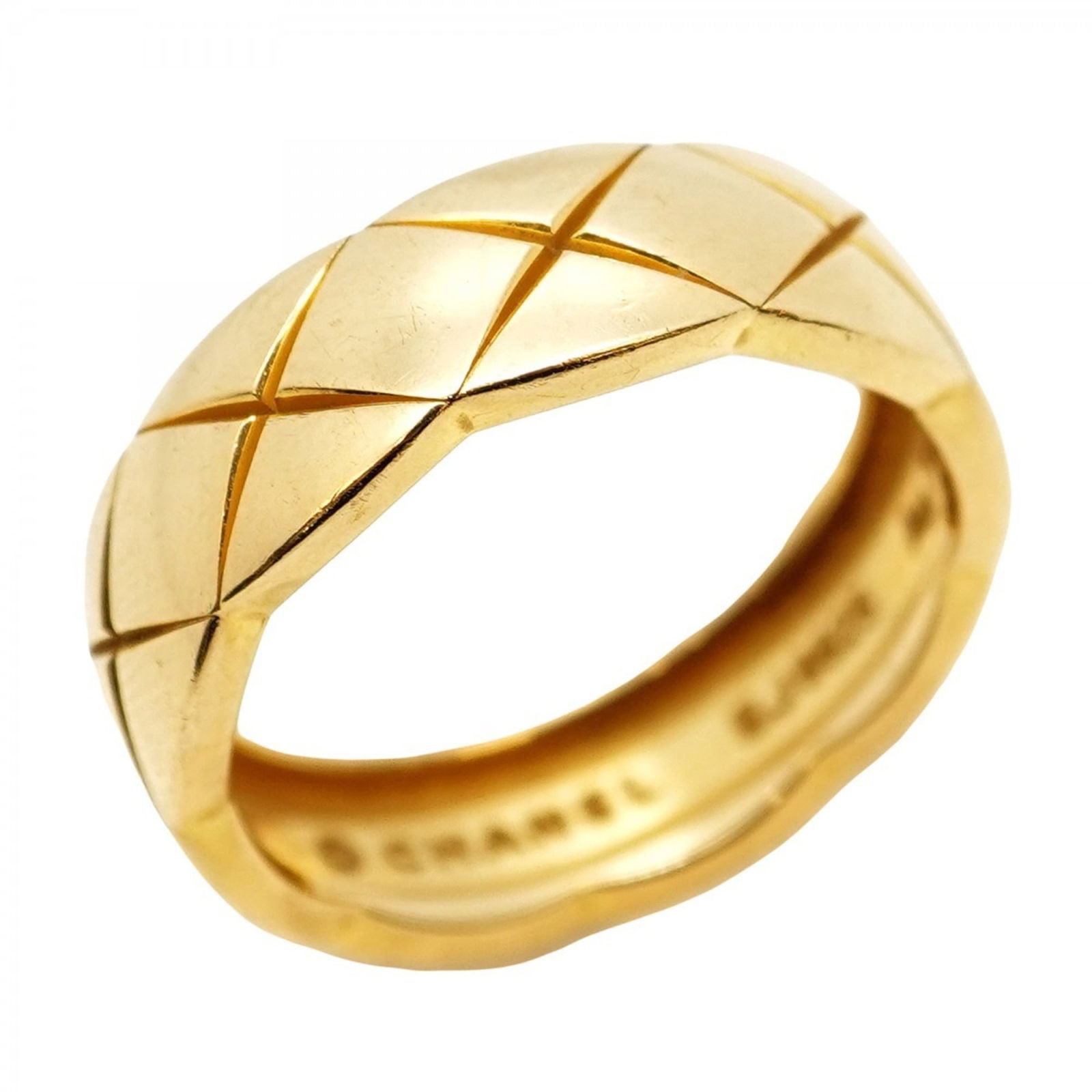 (18K) Chanel Band Ring Yellow Gold: (18K) Chanel Band Ring Yellow Gold This listing features (18K) Chanel Band Ring Yellow Gold. Item specifics are provided below. Item Specifics: Brand: Chanel Type: Band Ring Gender: Men Material: