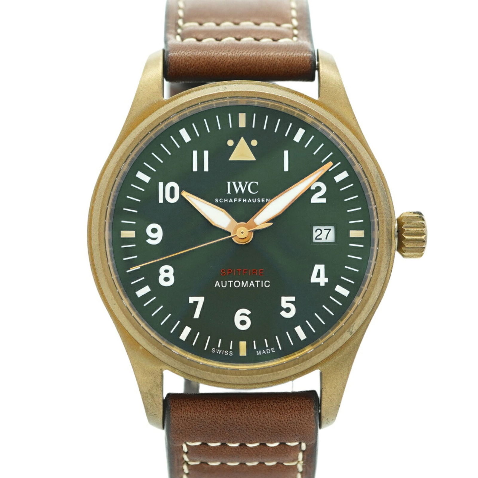 Wristwatch Iwc: Wristwatch Iwc This listing features Wristwatch Iwc. Item specifics are provided below. Item Specifics: Brand: Iwc Type: Wristwatch Gender: Men Material (Band): Leather Color (Dial): Green Case Diamet
