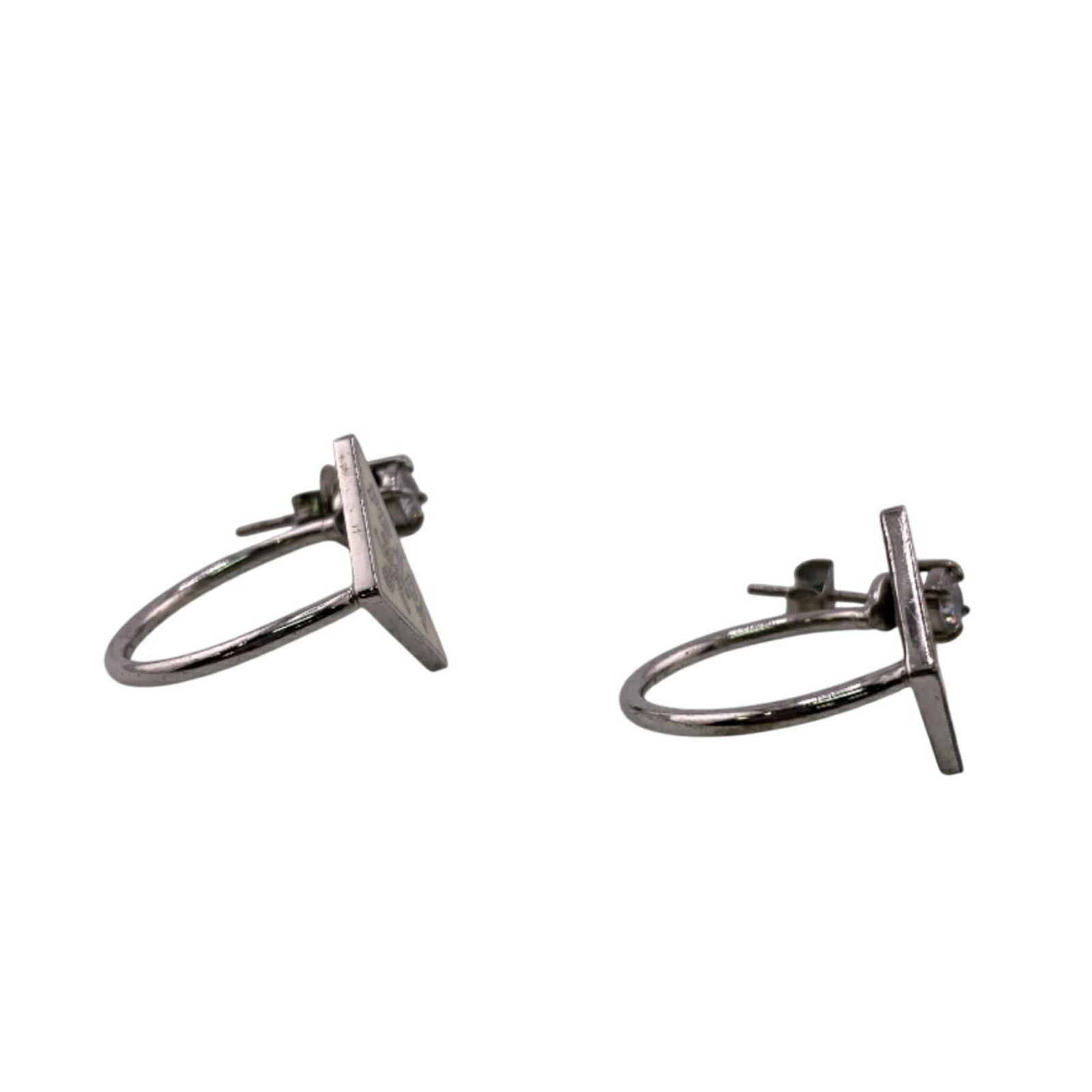 Silver Prada Stud Earrings - 2