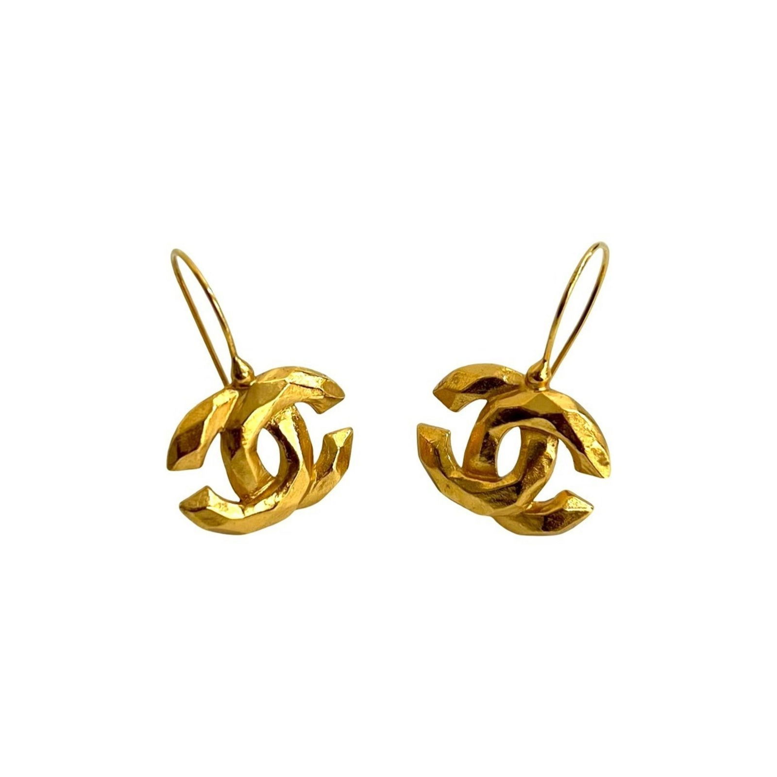 Plating Chanel Stud Earrings Gold - 6