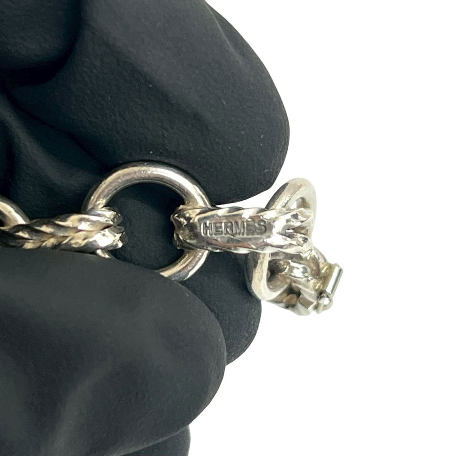 Silver Hermes Charm Bracelet - 2