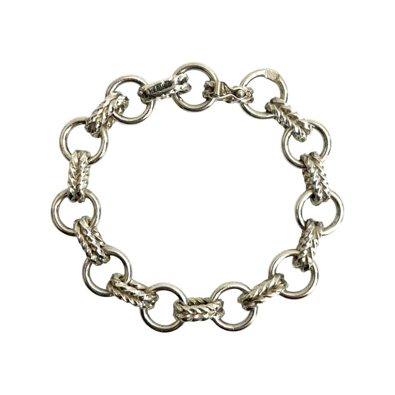 Silver Hermes Charm Bracelet - 3