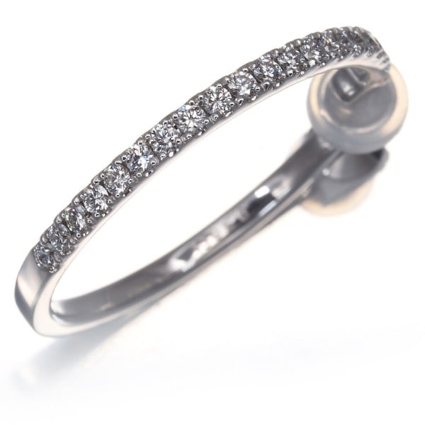 Gold Mikimoto Single Earring Diamond 0.36Ct Hoop 18K 750 White: Gold Mikimoto Single Earring Diamond 0.36Ct Hoop 18K 750 White This listing features Gold Mikimoto Single Earring Diamond 0.36Ct Hoop 18K 750 White. Item specifics are provided below. Item