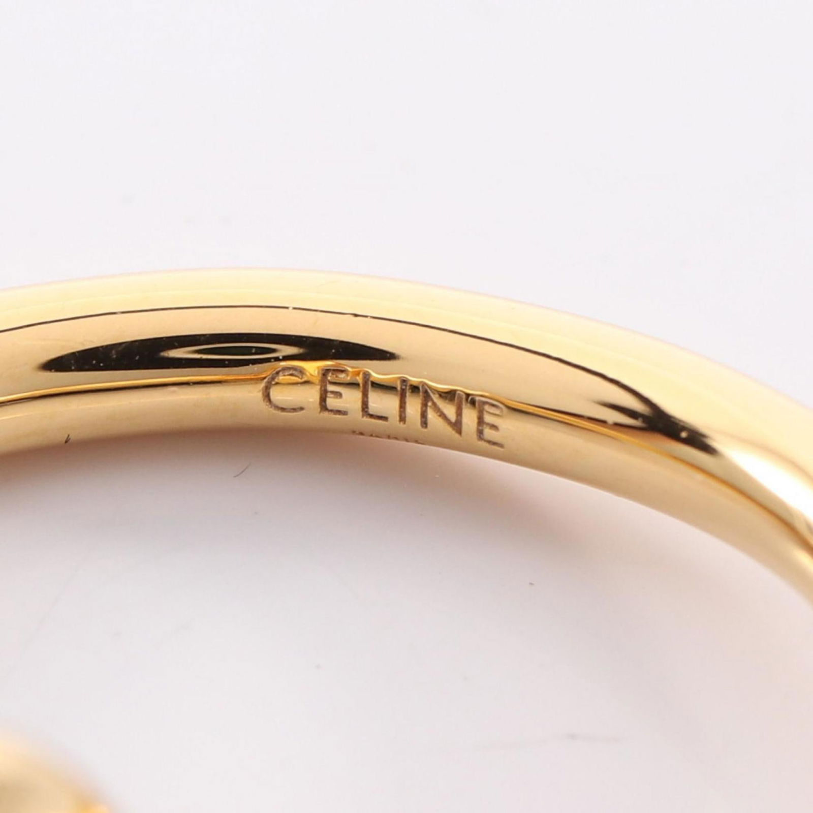 Plating Celine Band Ring Gold - 4