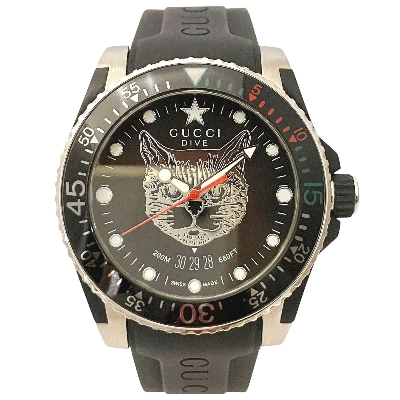 Wristwatch Gucci: Wristwatch Gucci This listing features Wristwatch Gucci. Item specifics are provided below. Item Specifics: Brand: Gucci Type: Wristwatch Gender: Men,Women Material (Case): Stainless Steel Material