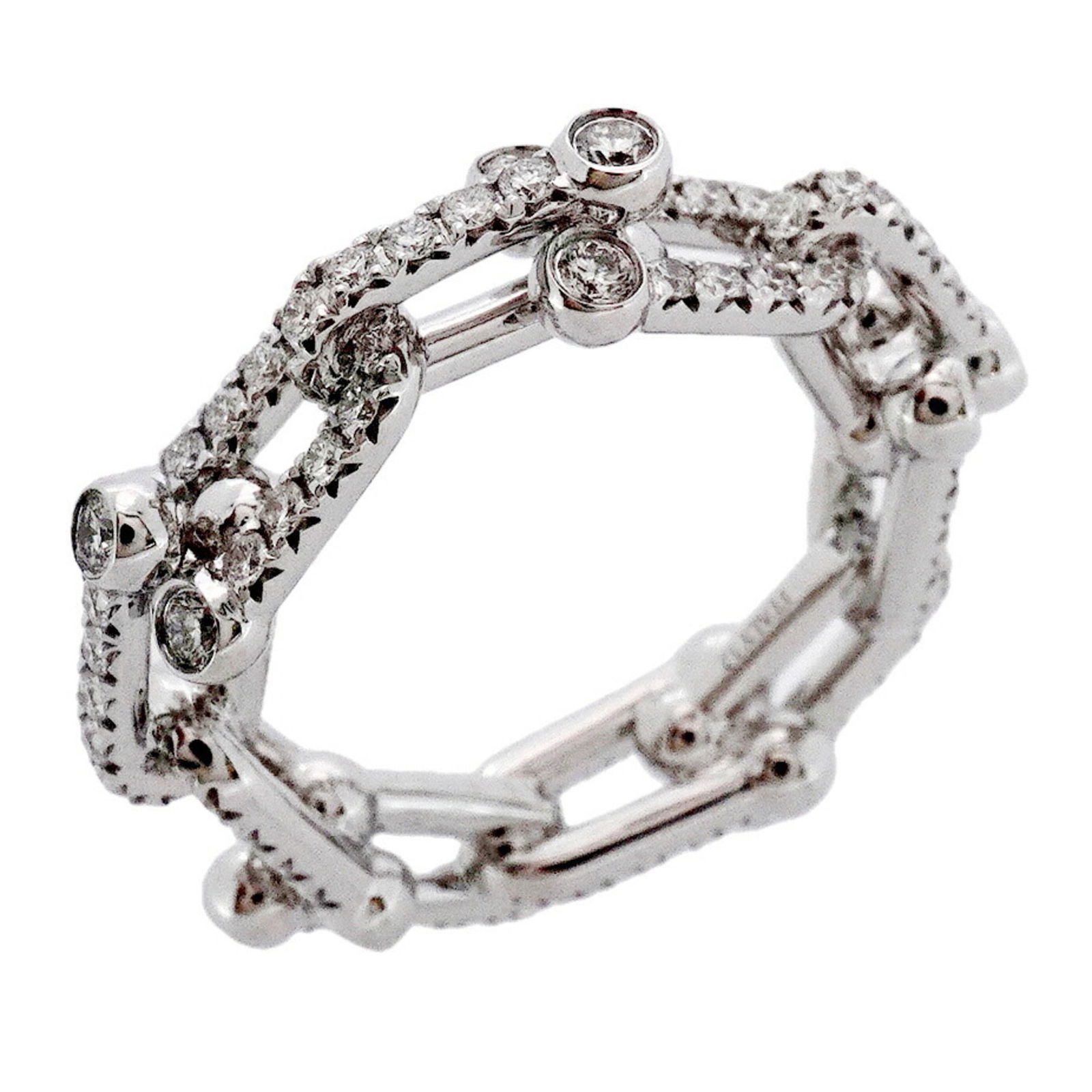 (18K) Tiffany Band Ring White Gold: (18K) Tiffany Band Ring White Gold This listing features (18K) Tiffany Band Ring White Gold. Item specifics are provided below. Item Specifics: Brand: Tiffany Type: Band Ring Gender: Women Material: