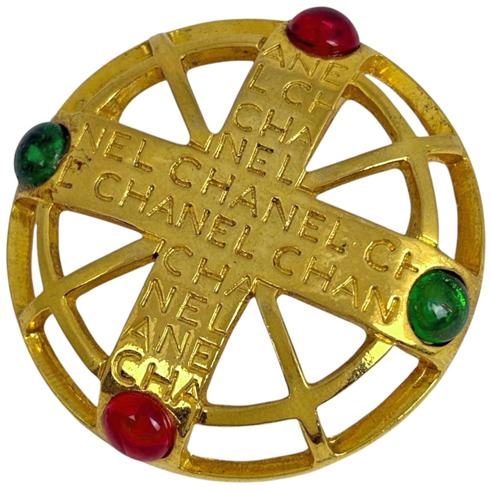 Brooch Chanel: Brooch Chanel This listing features Brooch Chanel. Item specifics are provided below. Item Specifics: Brand: Chanel Type: Brooch Gender: Women Color: Green, Red Color Condition: Used (acceptable),