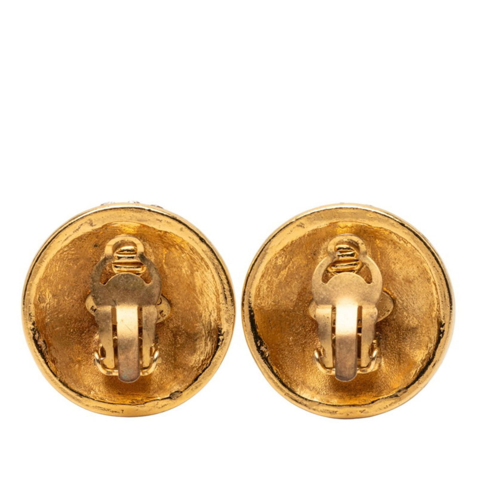 Plating Chanel Clip Earrings Gold - 2