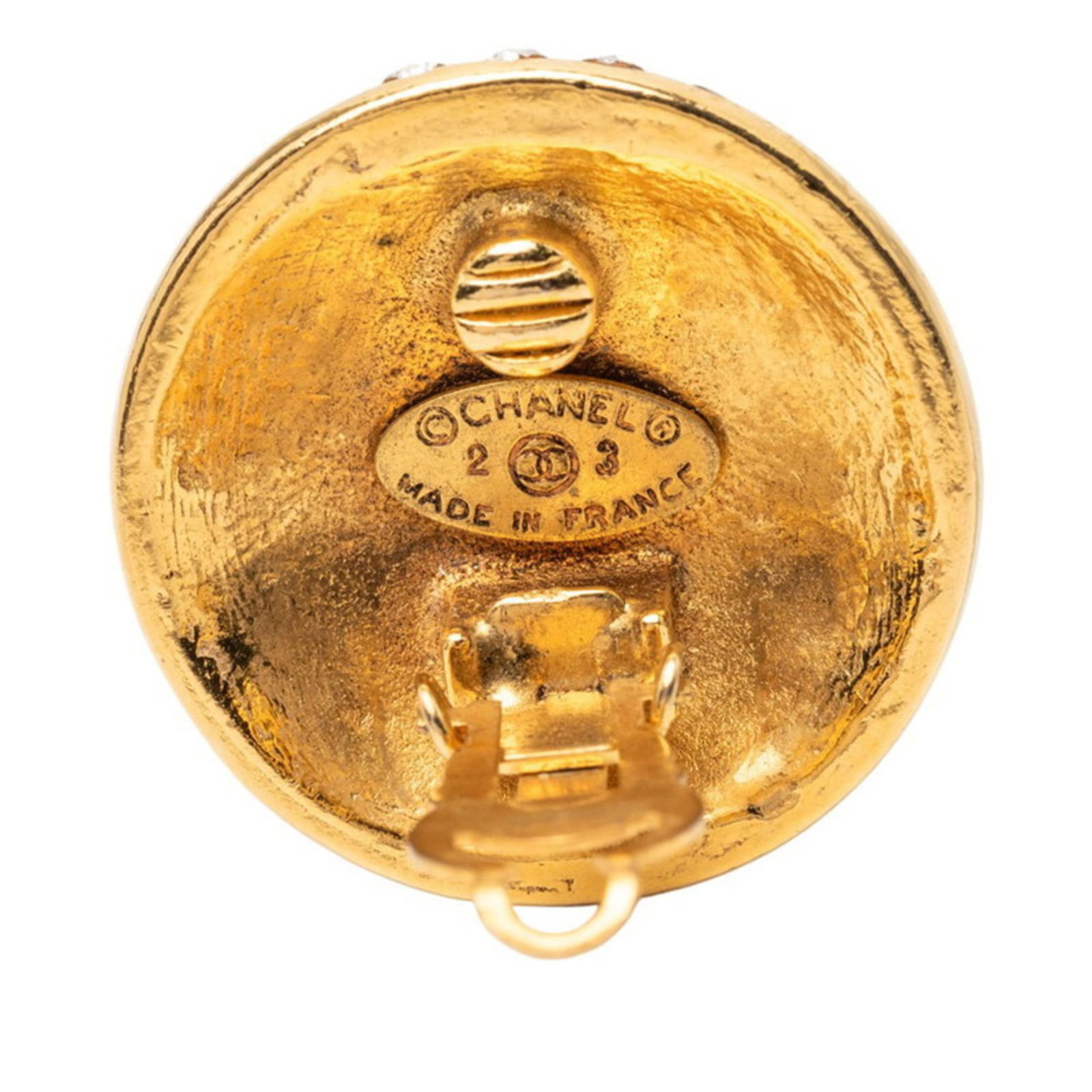 Plating Chanel Clip Earrings Gold - 3