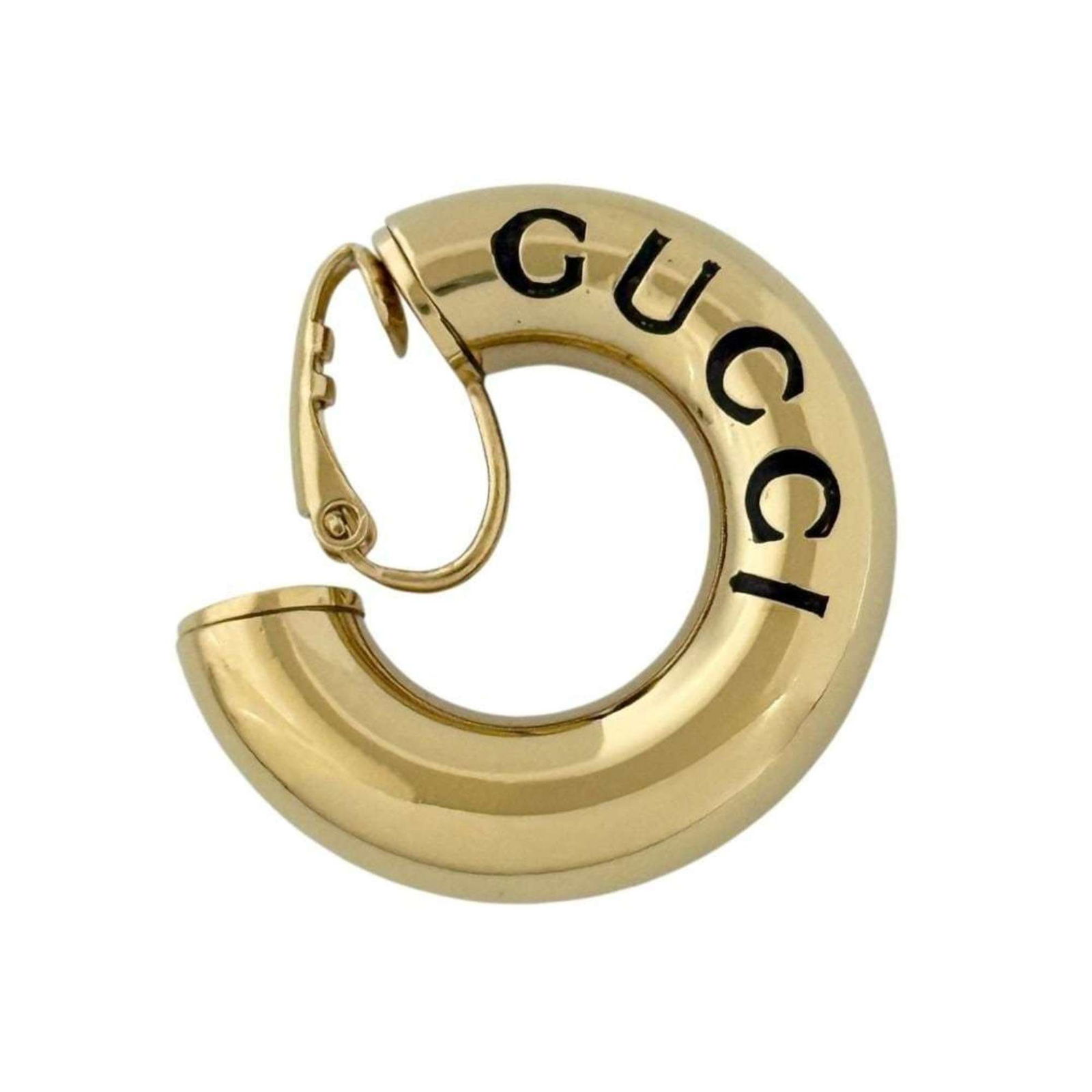 Metal Gucci Clip Earrings: Metal Gucci Clip Earrings This listing features Metal Gucci Clip Earrings. Item specifics are provided below. Item Specifics: Brand: Gucci Type: Clip Earrings Single Earring: Yes Gender: Women Materia