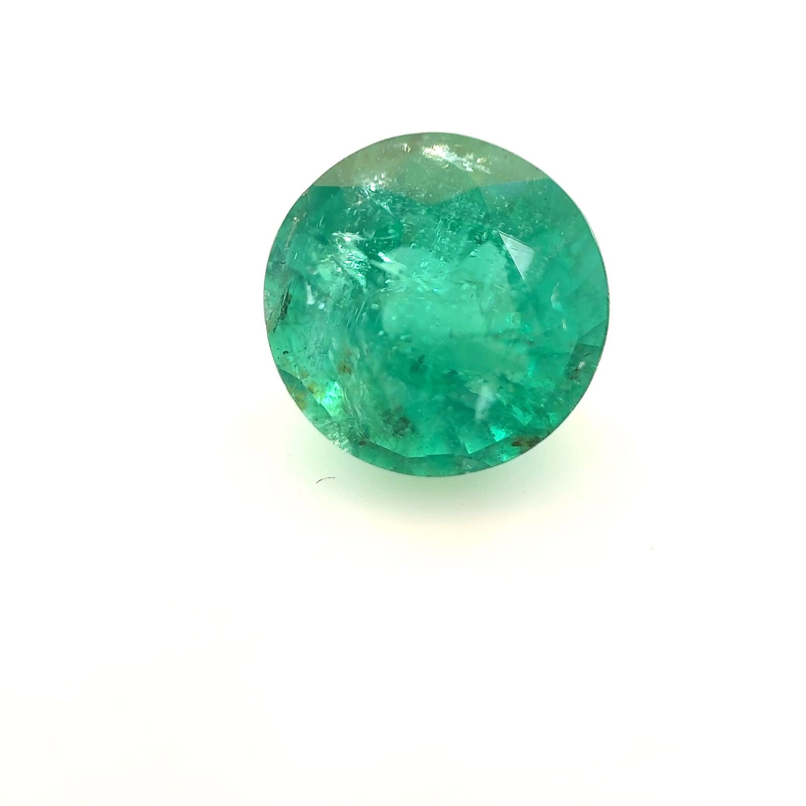 Loose Emerald Gemstone - Round 2.46ct Green MI (1 of 1)