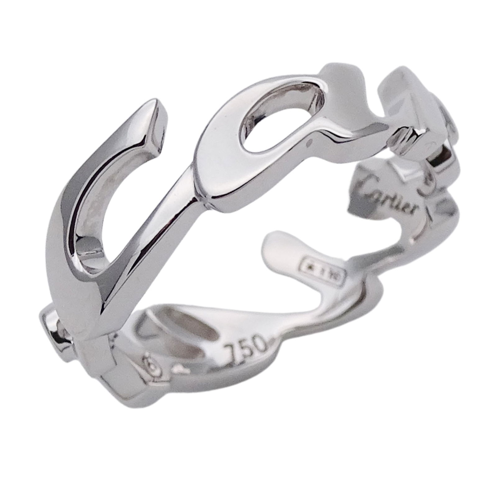 (18K) Cartier Band Ring White Gold: (18K) Cartier Band Ring White Gold This listing features (18K) Cartier Band Ring White Gold. Item specifics are provided below. Item Specifics: Brand: Cartier Type: Band Ring Gender: Women Color: