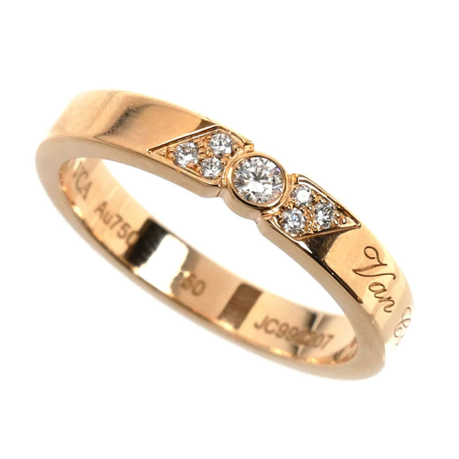 (18K) Van Cleef & Arpels Band Ring Pink Gold: (18K) Van Cleef & Arpels Band Ring Pink Gold This listing features (18K) Van Cleef & Arpels Band Ring Pink Gold. Item specifics are provided below. Item Specifics: Brand: Van Cleef & Arpels Type:
