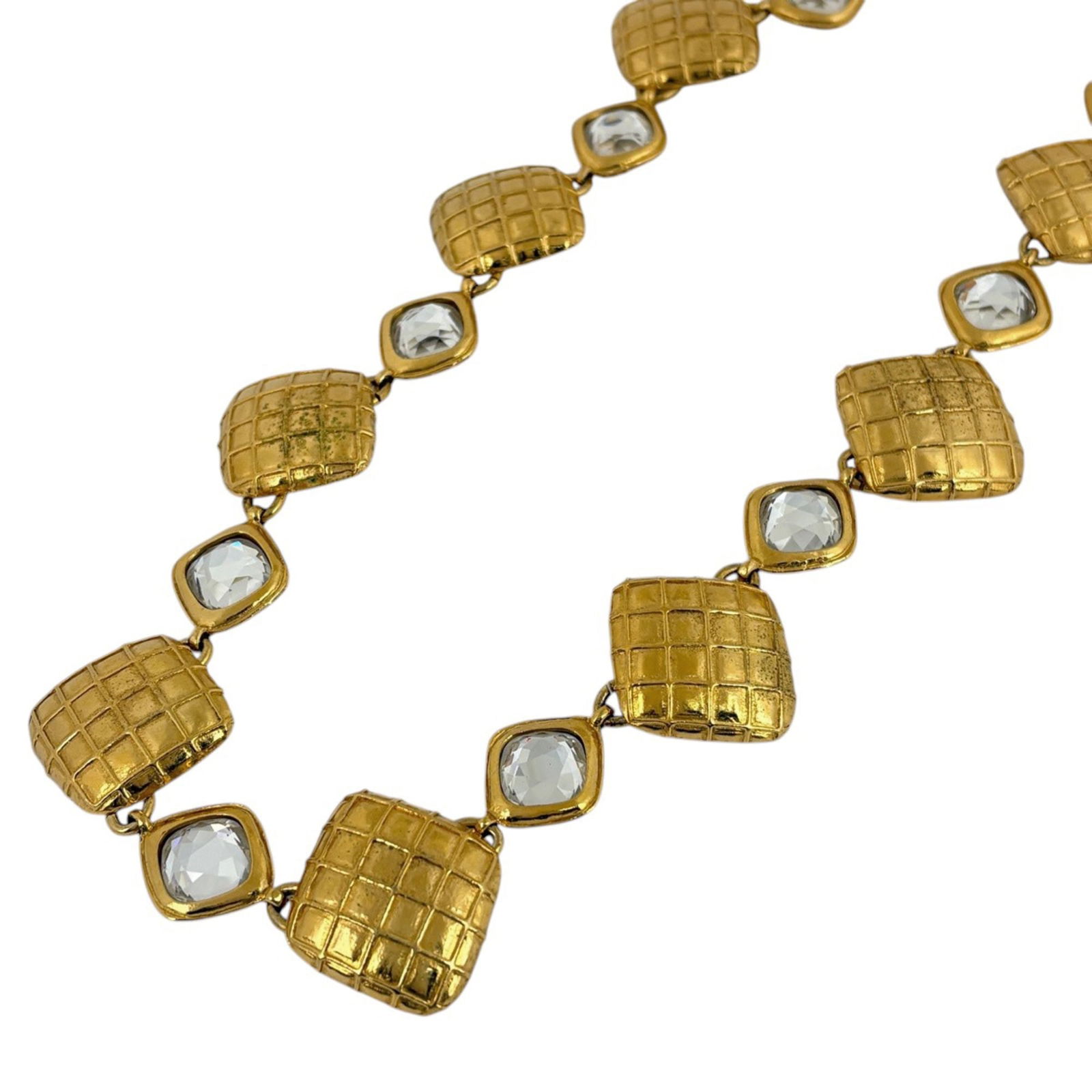 Women CHANEL Color Stone Matelasse Long Necklace in GP Gold for (1 of 7)